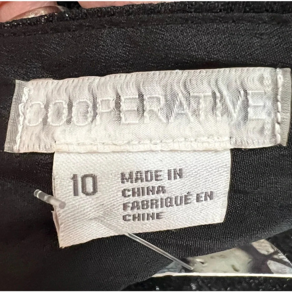 Cooperative Urban Outfitters Sparkly Black Bow Mini Dress. Size 10. NWT. - Picture 2 of 14